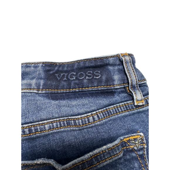 Vigoss Marley Mid-Rise Distressed Denim Shorts Size 27 - Picture 10 of 10